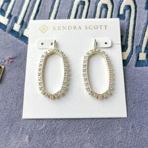 Kendra Scott Elle Crystal Gold Earrings